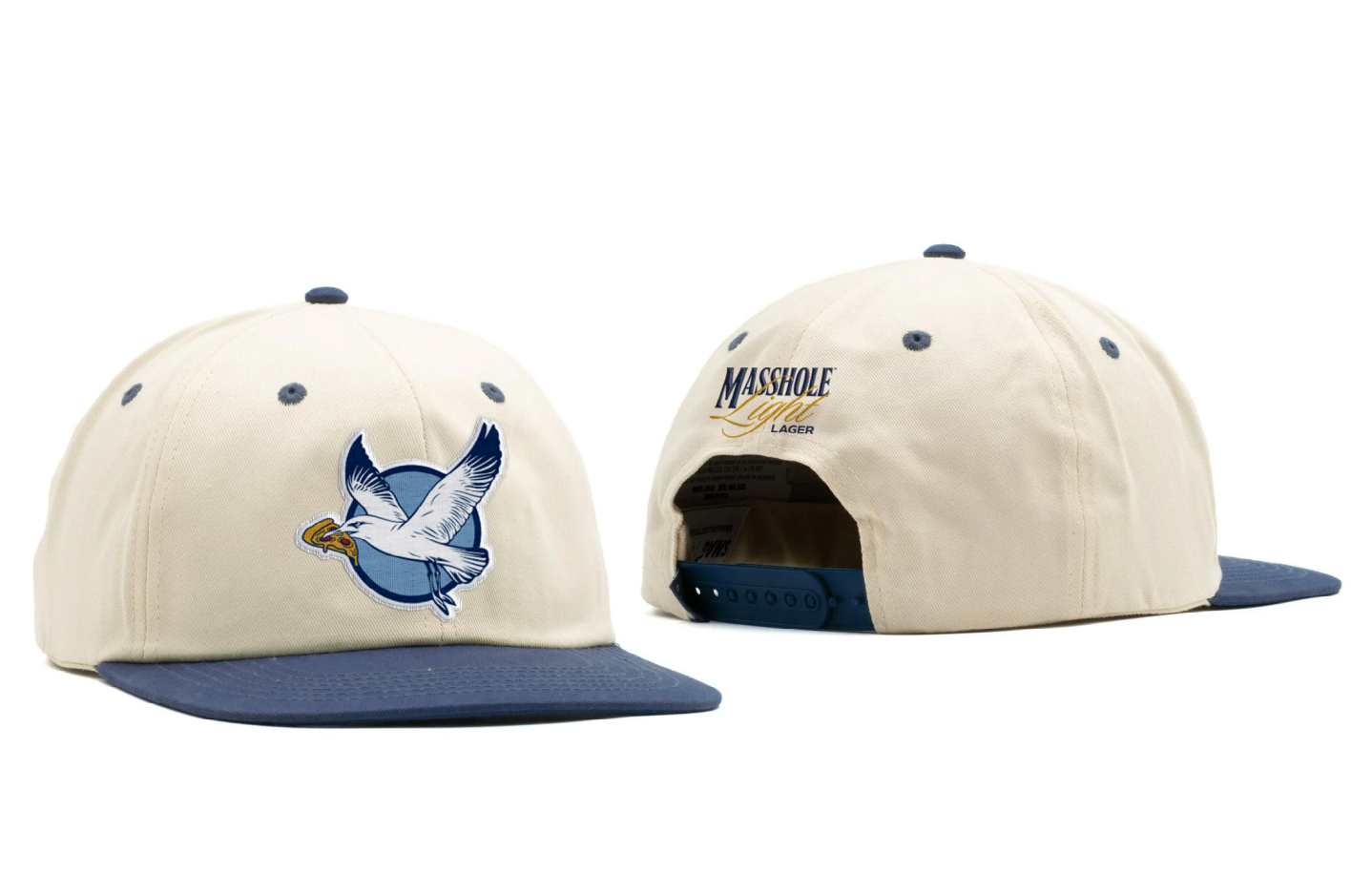 White Masshole Seagull Patch Hat