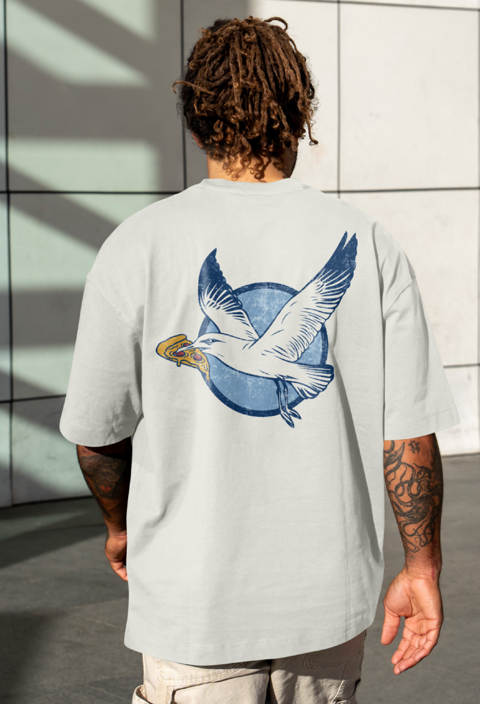 White Masshole Seagull Logo Tee