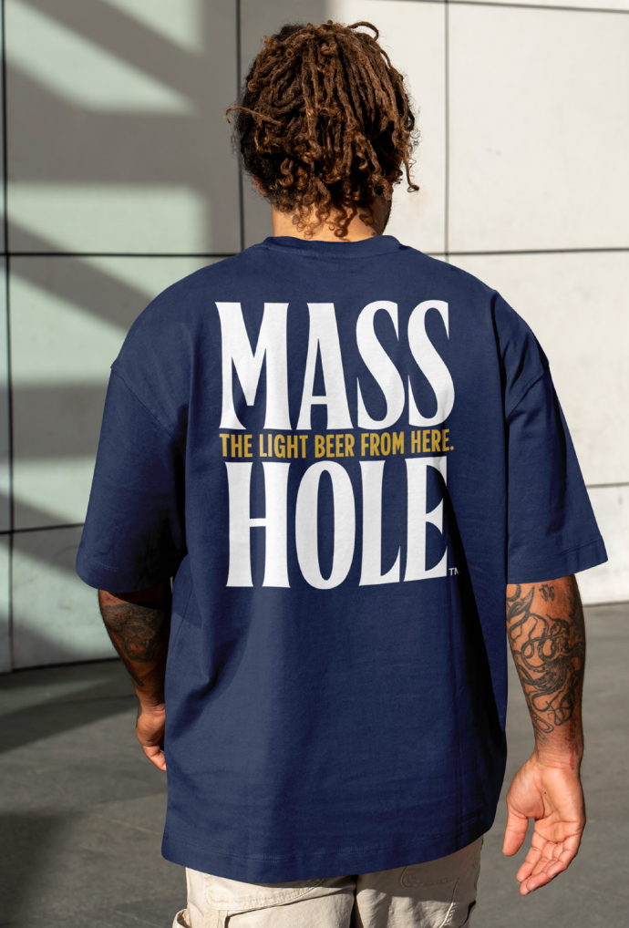 Navy Masshole Logo Tee